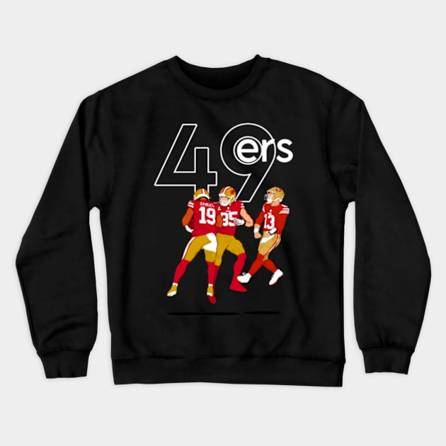 George kittle x Deebo Samuel x Brock Purdy - 49ers Crewneck Sweatshirt by Mic jr